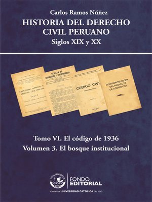 cover image of Historia del derecho civil peruano